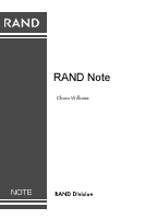 Cover: Operations Research and Systems Analysis at RAND, 1948-1967