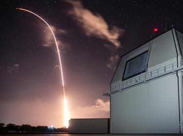 A Standard Missile (SM) 3 Block IIA is launched from the Aegis Ashore Missile Defense Test Complex at the Pacific Missile Range Facility at Kauai , HI, December. 10, 2018, photo by U.S. Army