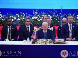 U.S. President Joe Biden and Secretary of State Antony Blinken attend the ASEAN summit in Phnom Penh, Cambodia, November 12, 2022, photo by Cindy Liu/Reuters