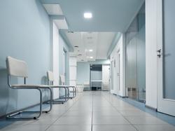 Empty hospital corridor, photo by insta_photos/Getty Images