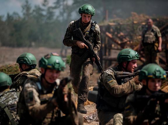 Members of the Ukrainian Armed Forces deployed near Zaporizhia, Ukraine, June 14, 2023, photo by Latin America News Agency via Reuters Connect