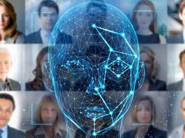 An illustration depicting how facial recognition is being used by more and more police agencies to help with identifying potential criminals, image by Brad McClenny/USA Today via Reuters