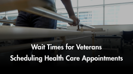 Wait Times for Veterans Scheduling Health Care Appointments