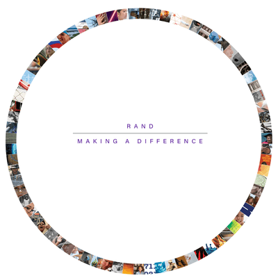 Images in a circle, cover image of RAND: Making a Difference